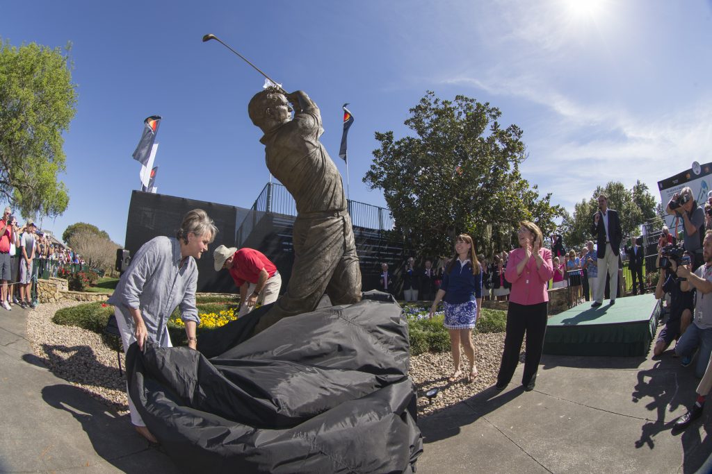 Arnold Palmer Statue unveiled at Bay Hill Club, Florida